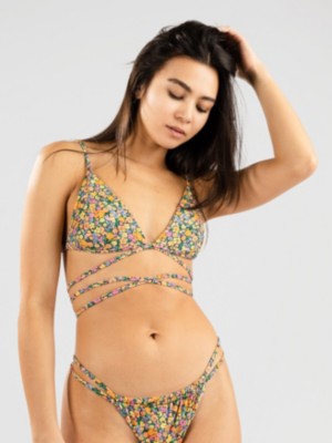 Rip Curl Afterglow Floral Wrap Tri Bikini Top ID 696601 Blue Tomato